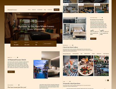 Hotel Booking landing page figma design hotel booking hotel website landing page landing page design ui ui design