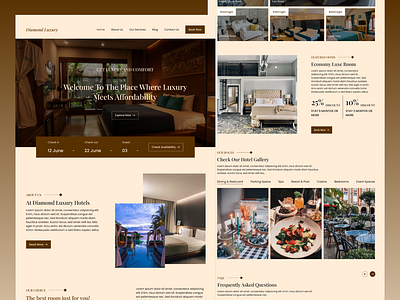 Hotel Booking landing page