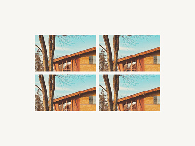 5NGRANTX4 architecture graphic design grid mid century outdoors photography repetition trees