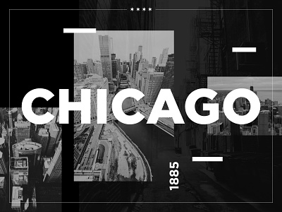 Chicago chicago graphic design skyscrapers