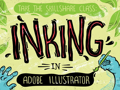 Inking In Adobe Illustrator adobe diy illustrator inking learn skill skillshare teach training tutorial vector
