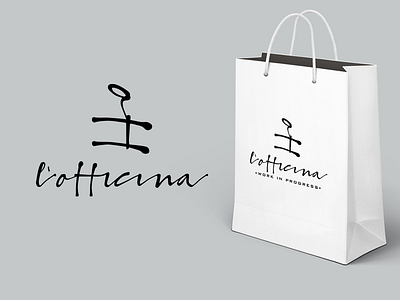 L'Officina bag branding lofficina logo logo design packaging reifestroemung trento