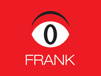 Frank eye frank logo logo design poste red reifestroemung