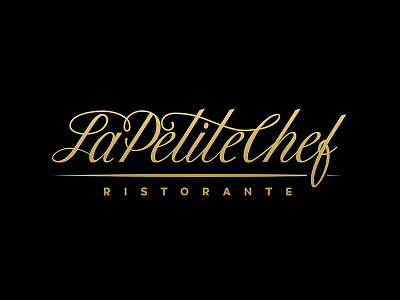 La Petite Chef callygraphy fountain pen fountainpen logodesign restaurant