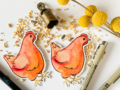 Chicken Sticker Design