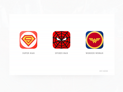 Hero hero icon red super