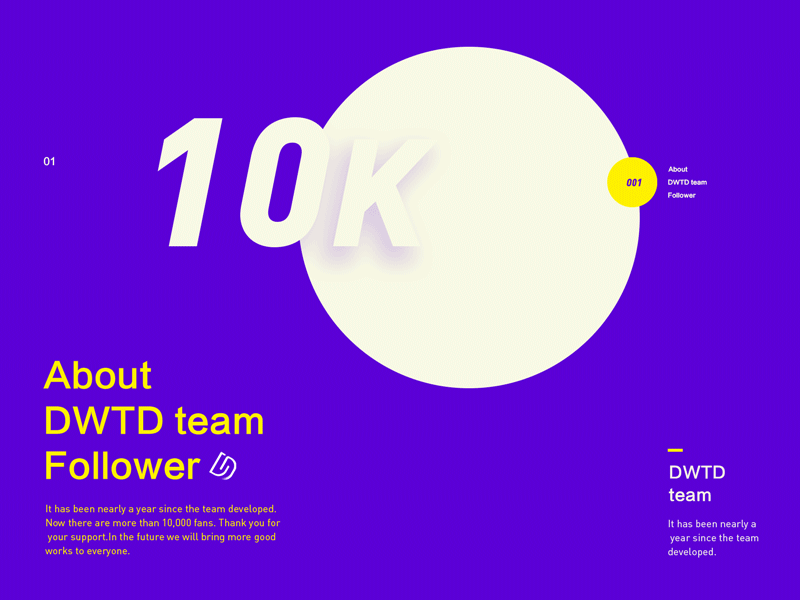 DWTD followers 10k ue ui