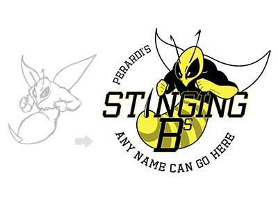 Bee sports mascot illustration bee first shot hello dribble illustration logo mascot pro bono sports