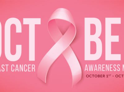 Breast Cancer Awareness Month design graphic design typography