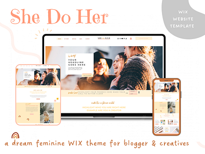 She Do Her Dreamy WIX Website Template