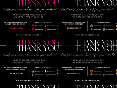 Thank You Cards For Small Business