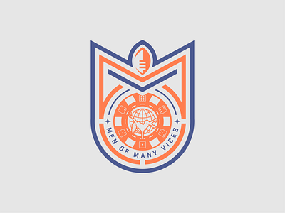MOMV BADGE LOGO badge community emblem family logo men team vector