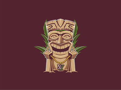 SMILING TIKI HEAD