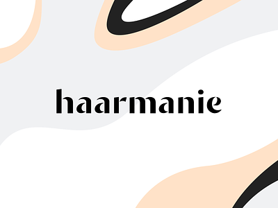 Haarmanie brand design brand identity branding hair salon hairdresser logo typography typography logo vector