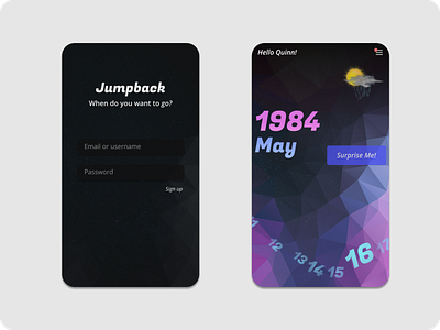 Daily UI #001 - Login - Jumpback