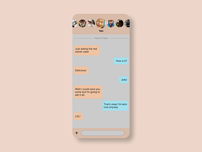 Daily UI #013 - Direct Messaging chat chat app conversation daily ui direct messaging red velvet