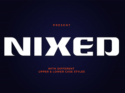 Nixed Font Sans advertiding bold branding design font graphic design illustration ilustrator logo sans sans serif typography vector