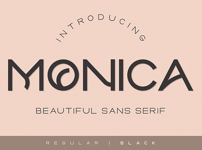 Monica bold branding design font graphic design illustration typography