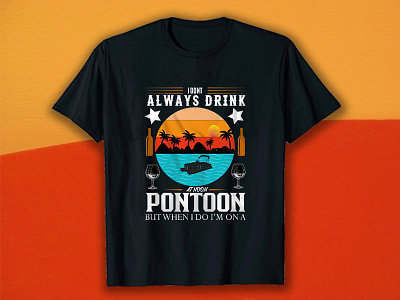 Pontoon t-shirt design