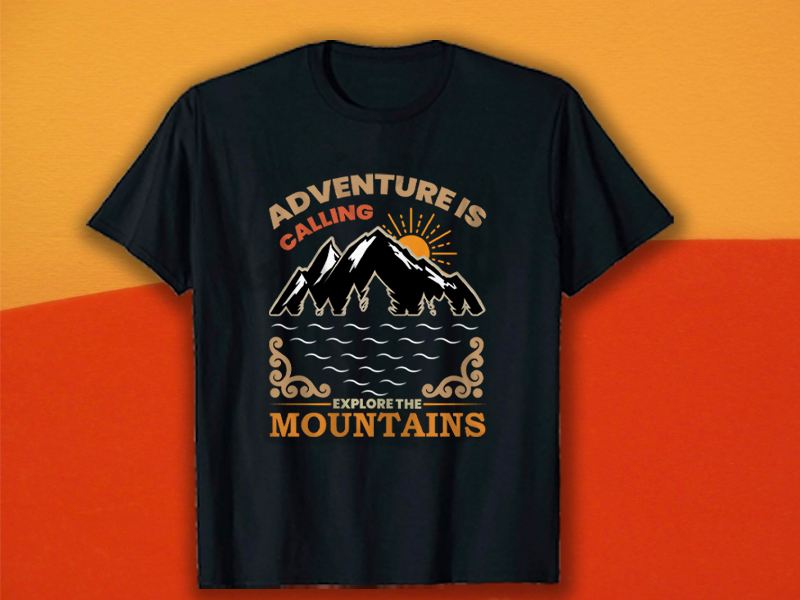 ADVENTURE T-SHIRT DESIGN by MD Mesbah Uddin on Dribbble