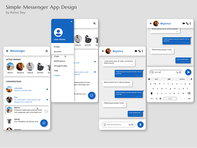 Simple Messenger App Design