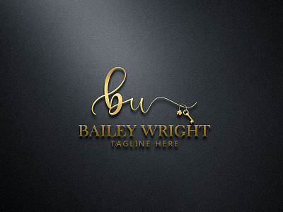 Real estate logo with the initial name. branding graphic design logo