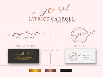 Jarick carroll Photography Logo branding graphic design logo