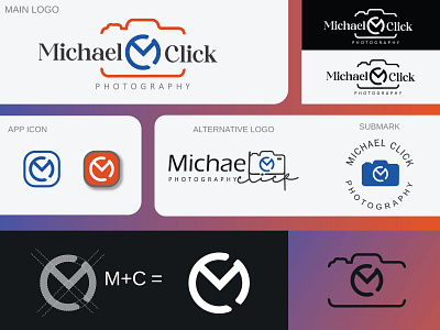 Michael Click Photograhpy Logo branding graphic design logo