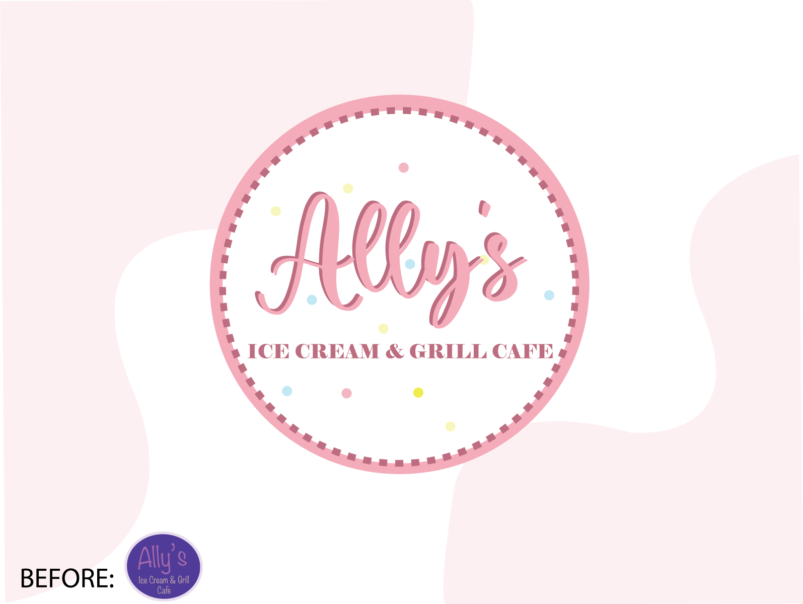 Ally's Ice Cream & Grill Cafe Brand Refresh by Kendall Peterkin on Dribbble