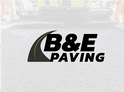 B&E Paving Logo branding graphic design logo vector