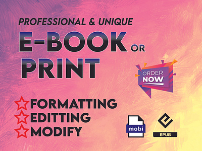 eBook and Print Book Formatting