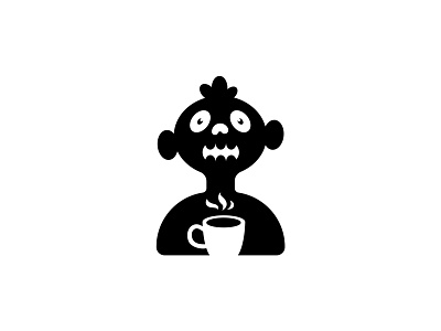 Invigorating Coffee | Logo Design (for sale) branding caffeine character corporate identity cosmonaut logo design graphic design identity illustration logo mascot minimalism