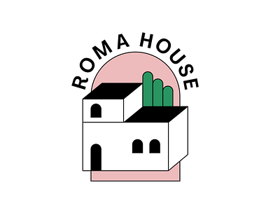 ROMA HOUSE branding design graphic design illustration logo vector