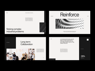 Layout & Type Exploration black clean collaboration dark grid layout light minimal modern pattern studio type typography web design