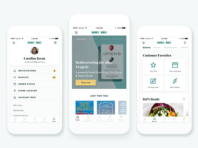 Barnes & Noble Redesign books ecommerce first shot mobile redesign