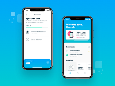 Mobile Concept » Tax Prep for the Modern Worker iphone mobile quiz receipt reminder sync tax uber ui