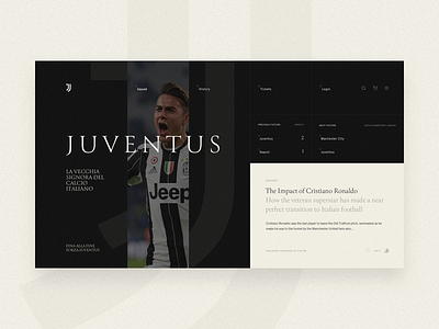 Juventus | Landing Page Concept