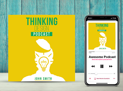 Thinking Design Podcast Cover Art design graphic design