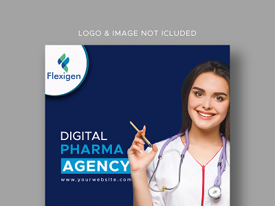 Pharma Agency Instagram Post design graphic design logo