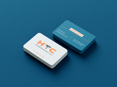 HTC Management Business Card branding business card design graphic design logo typography