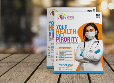 Flyer Design Medical Health Insurance branding brochure creative creativity design designer flyer flyer design graphic design health illustration insurance life logo medical modern typography ui ux