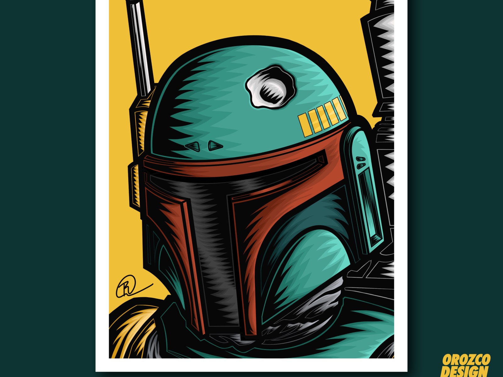 boba fett logo vector