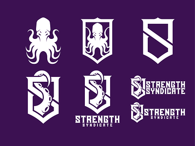 Strength Syndicate Logo athletic branding design graphic design gym identity lettering logo logo mark logo type logos sports strength training vector