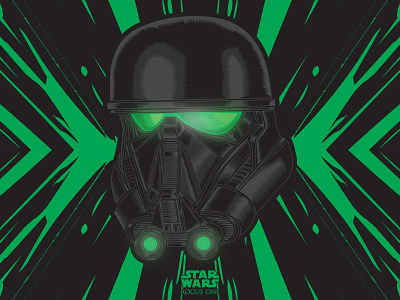 Star Wars Rogue One Death Trooper death trooper illustration illustrator rogue one star wars storm trooper vector