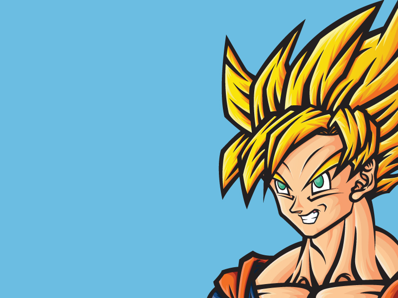 gráfico de ilustração vetorial do personagem goku face no anime dragon ball  12967472 Vetor no Vecteezy