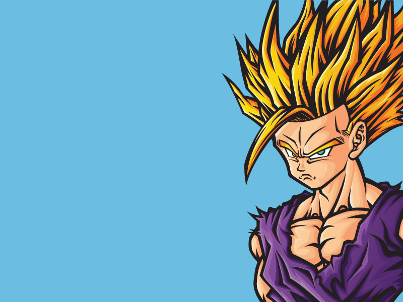 Gohan SSJ2, dragon, ball, super, anime lightning, HD phone wallpaper |  Peakpx