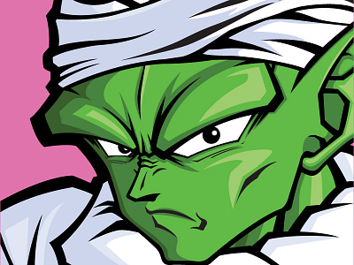 Dragon Ball Z Piccolo Vector Illustration art comic book digital dragon ball z fan art geek illustration illustrator nerd vector vector art vector illustration