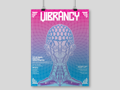 Vibrancy Art Show Poster creative design direction event poster graphic design illustration illustrator poster