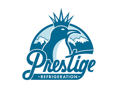 Prestige Refrigeration Logo brand branding lettering logo logos type typography vegas