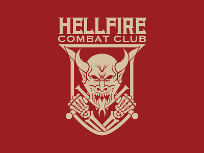 Hellfire Combat Club Logo brand branding design identity illustration illustrator logo vector